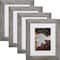 Craig Frames 4 Pack: Bauhaus 125 Barnwood Gray Picture Frame with Mat